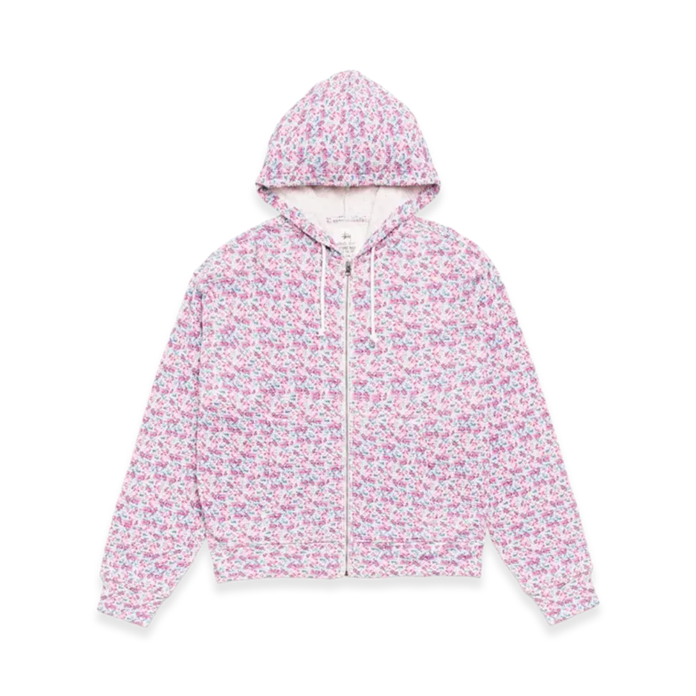 Stussy Lightweight Thermal Hoodie "Floral"