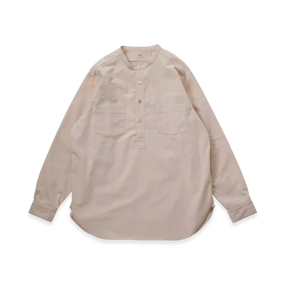 T.T Taiga Takahashi LOT.105 Band Collar Shirt P/O "Ivory"