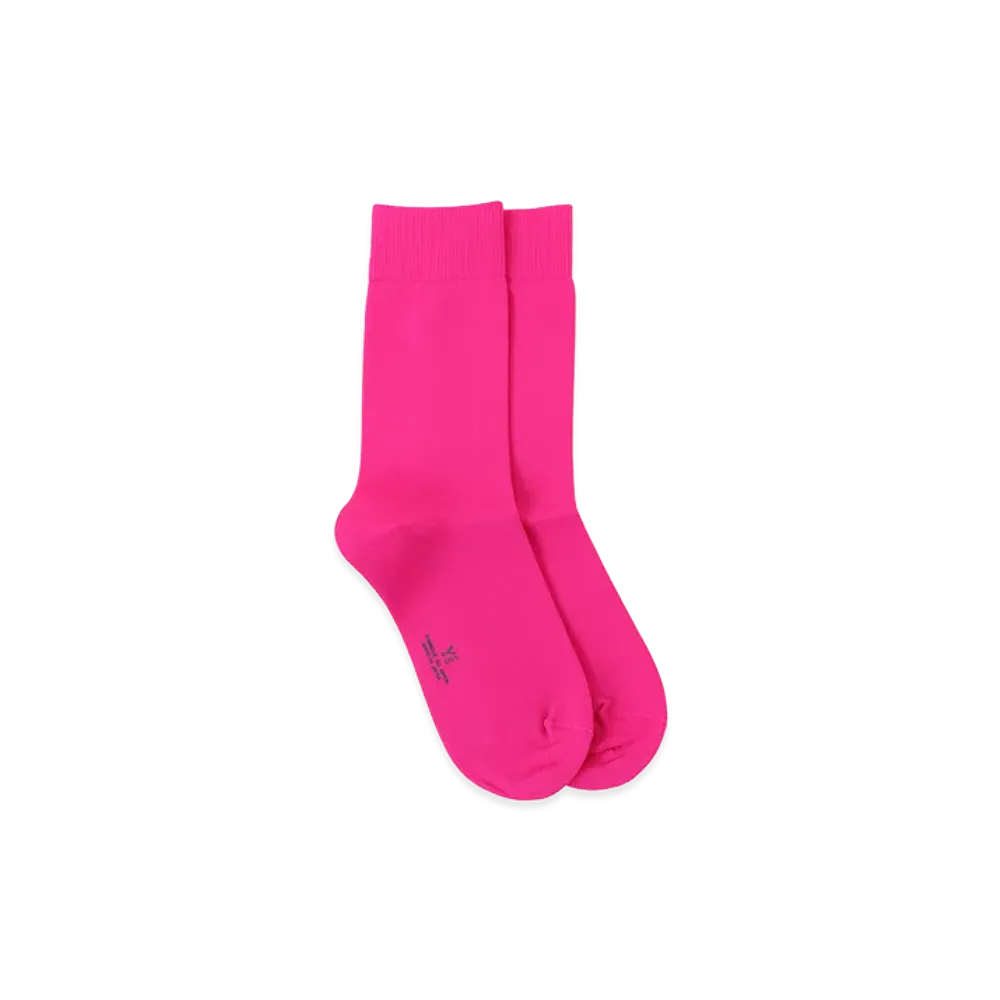 Y's Nylon Jersey Classic Socks "Pink"