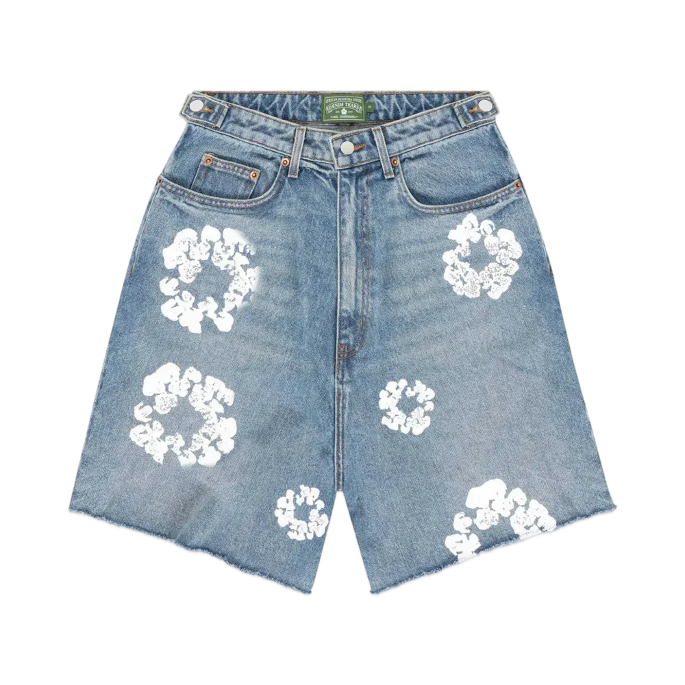 DENIM TEARS The Cotton Wreath Jean Short "Light Wash"