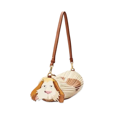 LOEWE x Howl's Moving Castle Heen Bracelet Pouch In Pleated Nappa "Rust"