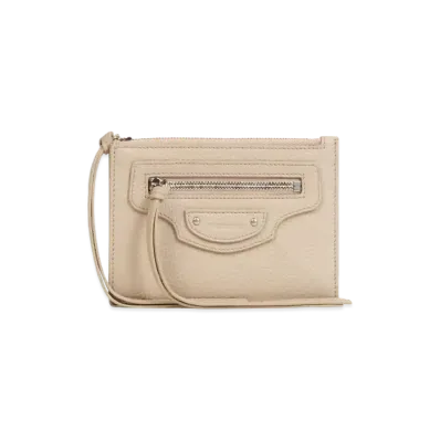 BALENCIAGA Women's Neo Classic Long Coin And Card Holder "Brown"