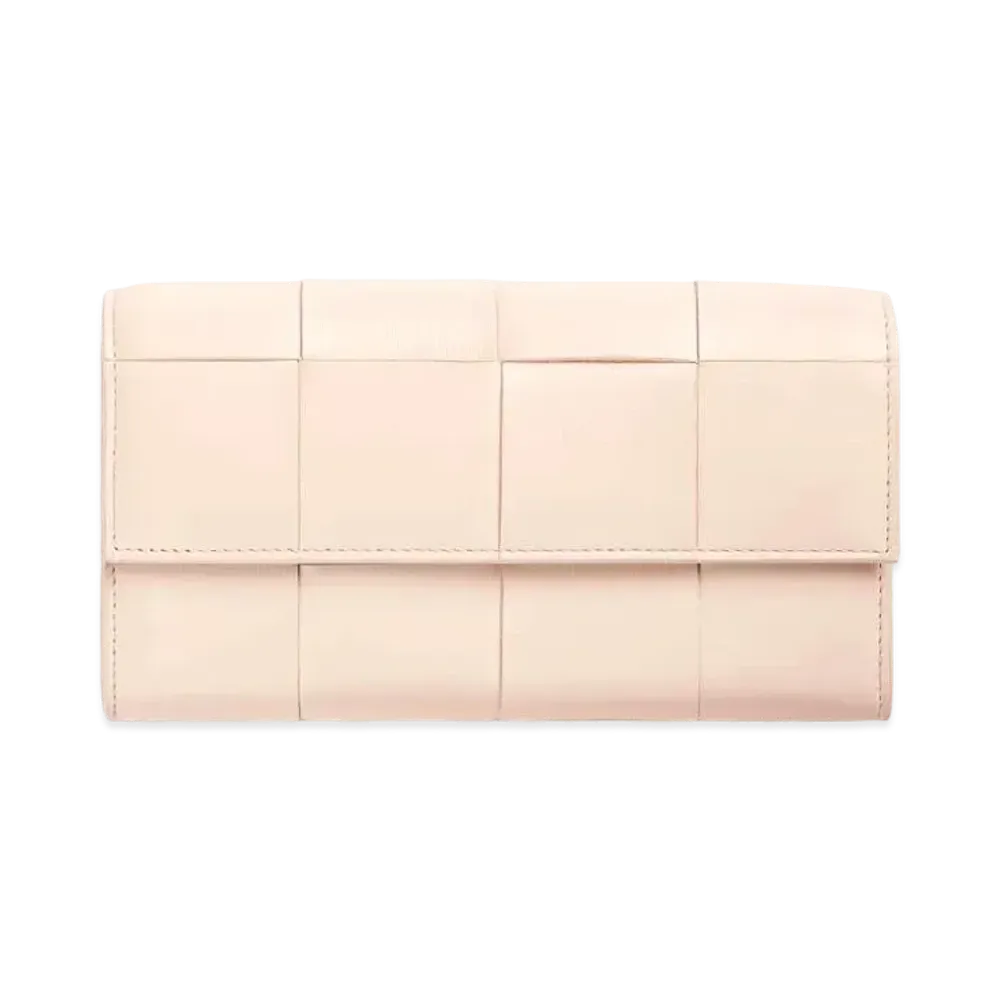 Bottega Veneta Flap Wallet "Melon Washed"