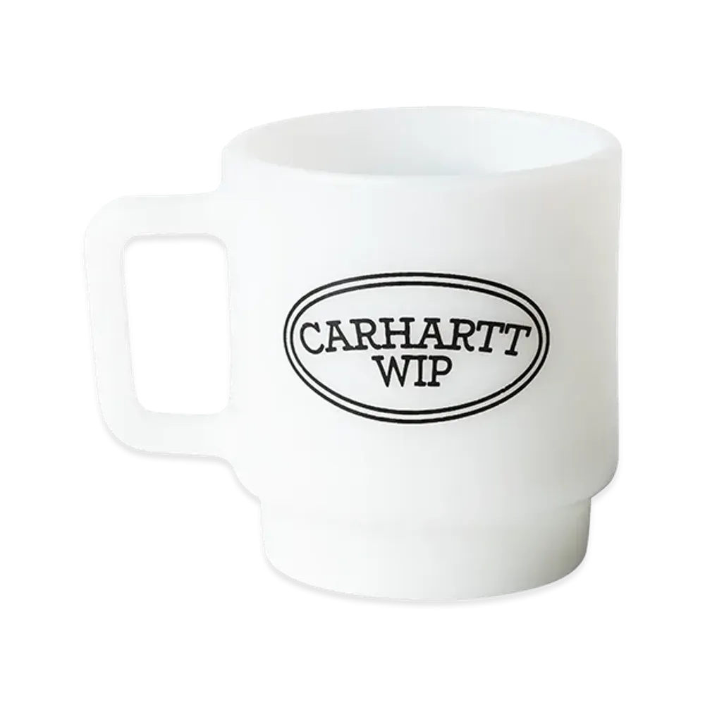 Carhartt WIP Hugging Cats Glass Mug "White"