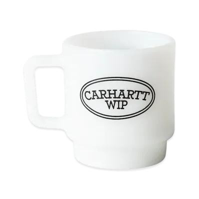 Carhartt WIP Hugging Cats Glass Mug "White"