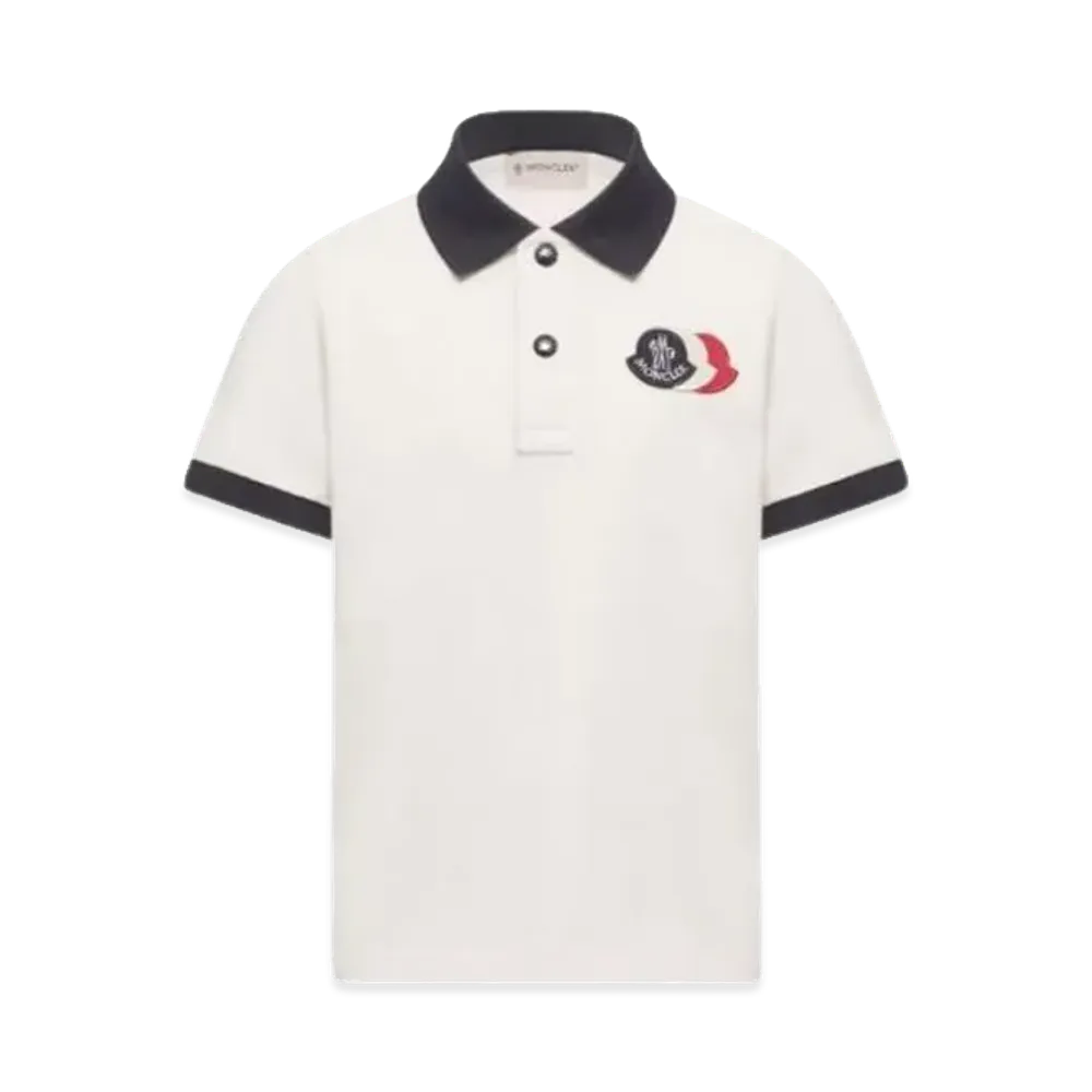 MONCLER Kids Polo Shirt "White"