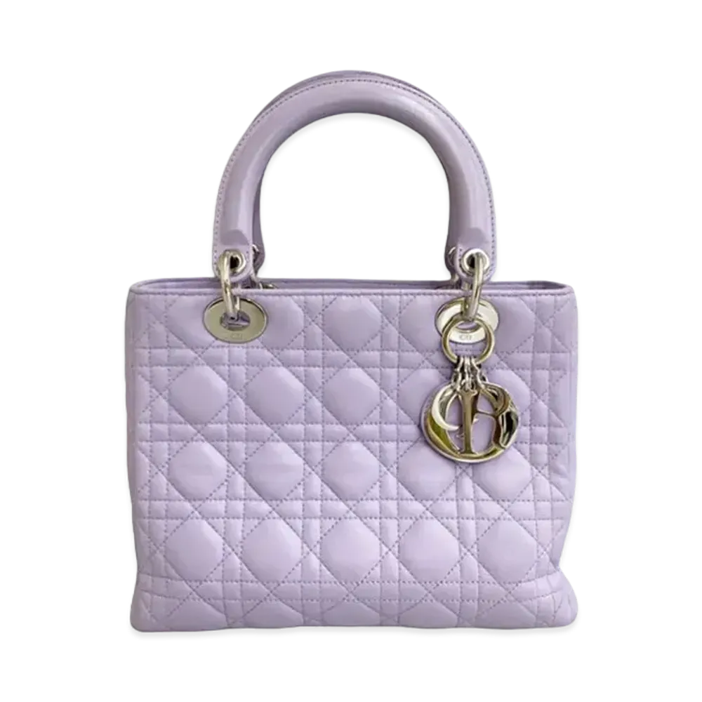 Dior Lady Dior Cannage Bag Lambskin "Lavender"