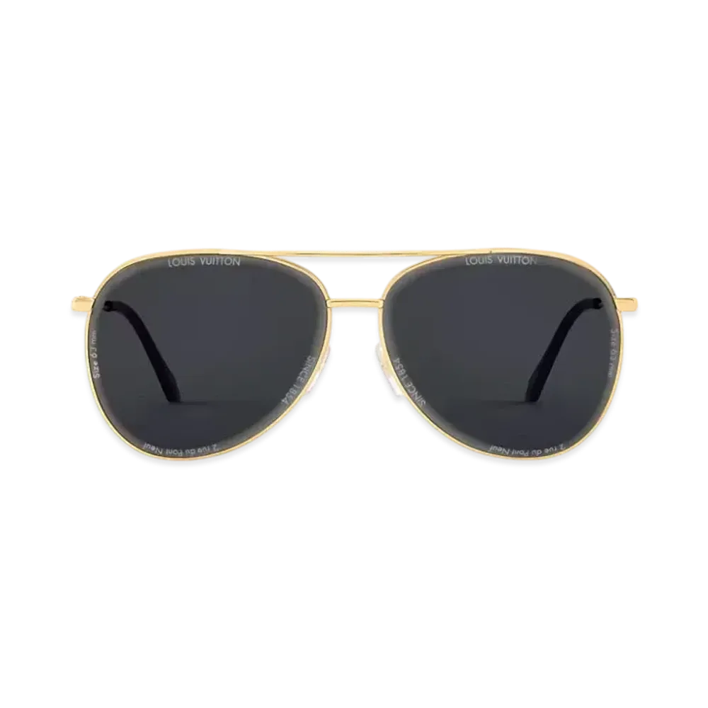 Louis Vuitton LV Super Vision Metal Pilot Sunglasses "Noir/Gold"