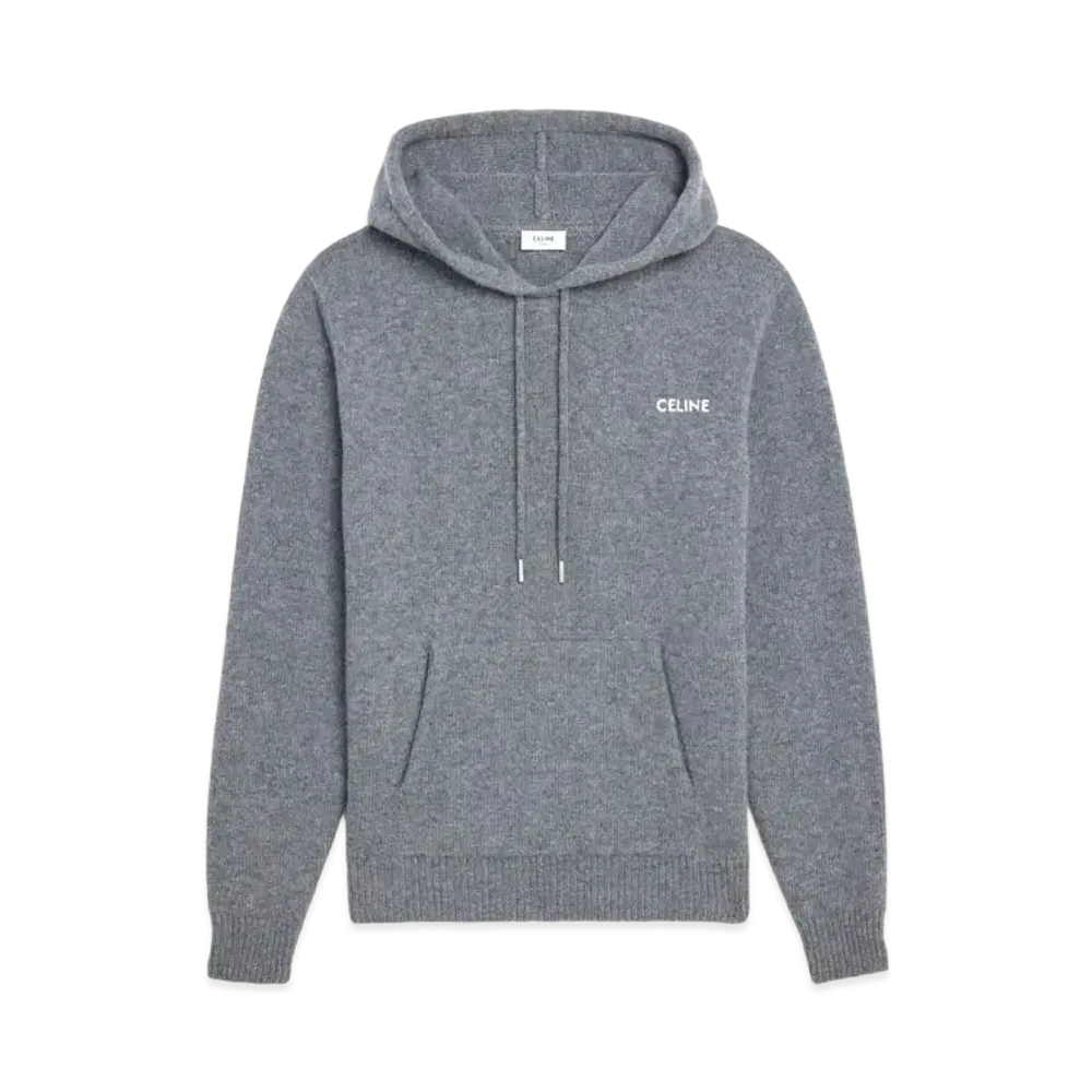 CELINE Celine Sweatshirt / Wool And Cashmere "Gray/Off White"