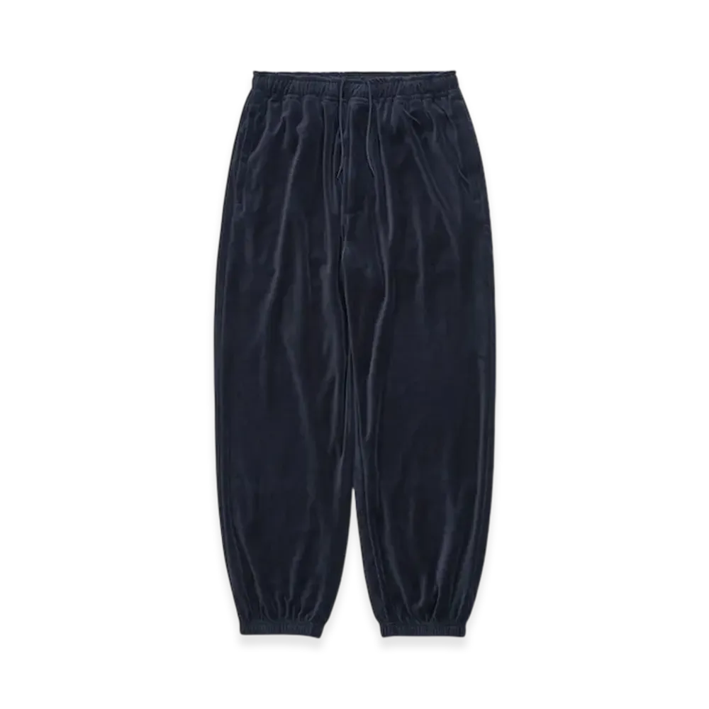 everyone Cotton Velours Track Pants "Navy"