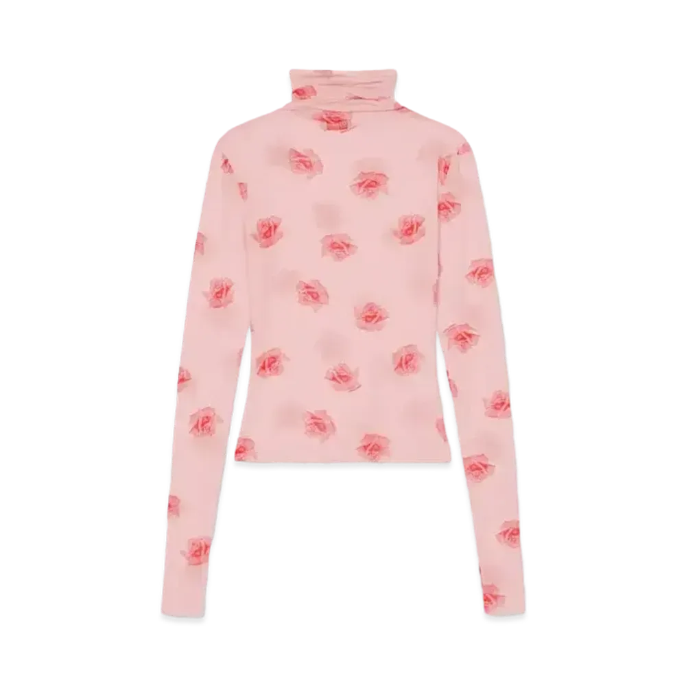 KENZO 'ROSE' Turtleneck Tops "Faded Pink"