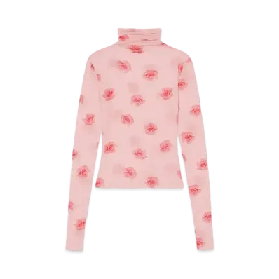 KENZO 'ROSE' Turtleneck Tops "Faded Pink"