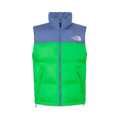 The North Face Nuptse Vest "Optic Blue/Chlorophyll Green"