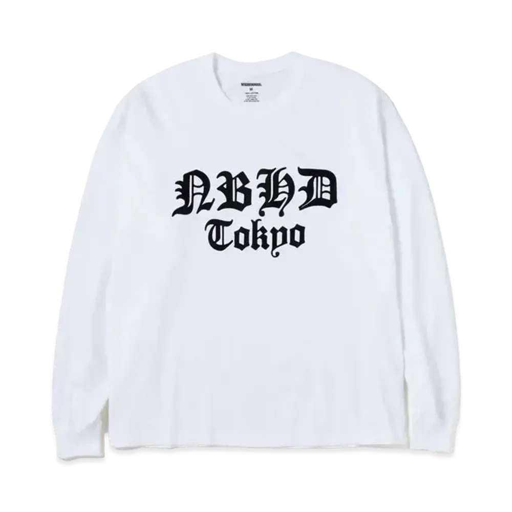 NEIGHBORHOOD NH . Tee LS-7 "White"