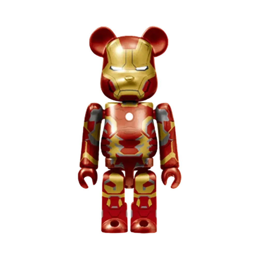 Bearbrick x Marvel Infinity Saga Iron Man Happy Lottery Bearbrick Award 9 [Iron Man Mark 43] 100% "Multi"