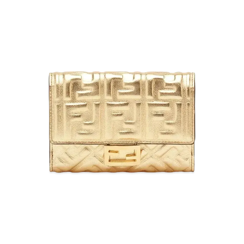 FENDI Leather Wallet "Gold"