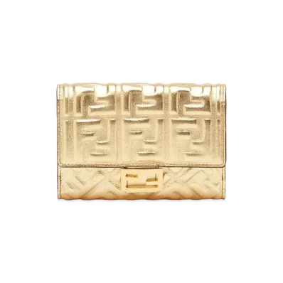FENDI Leather Wallet "Gold"