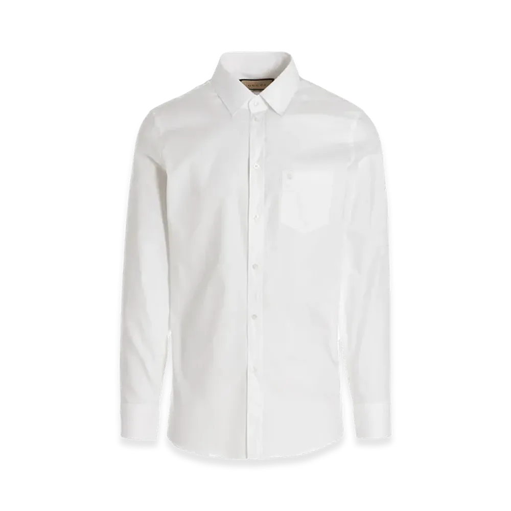 GUCCI Embroidered Logo Shirt "White"