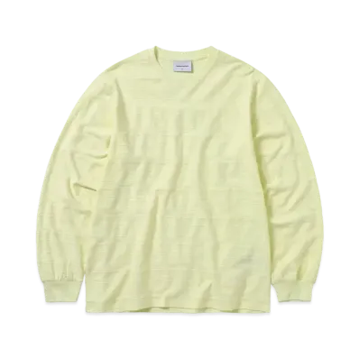 thisisneverthat Star Jacquard L/S Tee "Pale Yellow"