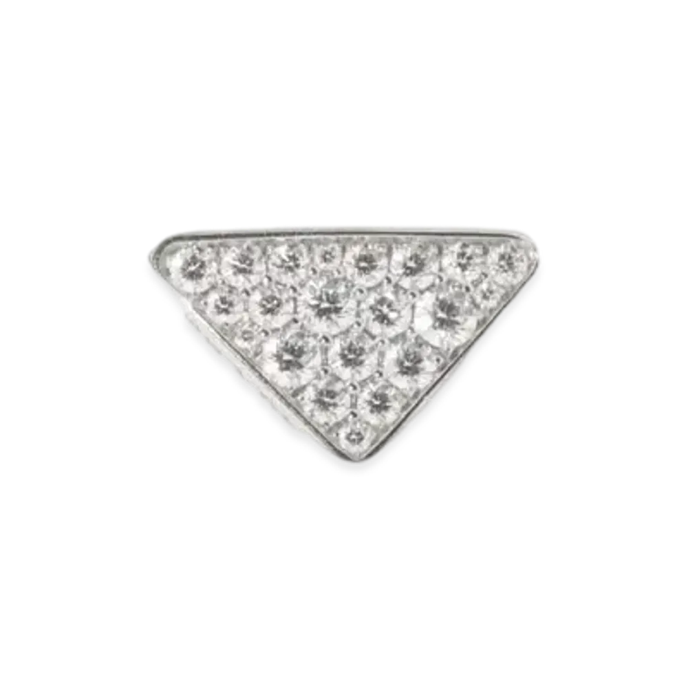 PRADA Eternal Gold Single Earring in White Gold with Diamonds