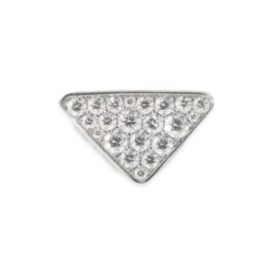 PRADA Eternal Gold Single Earring in White Gold with Diamonds