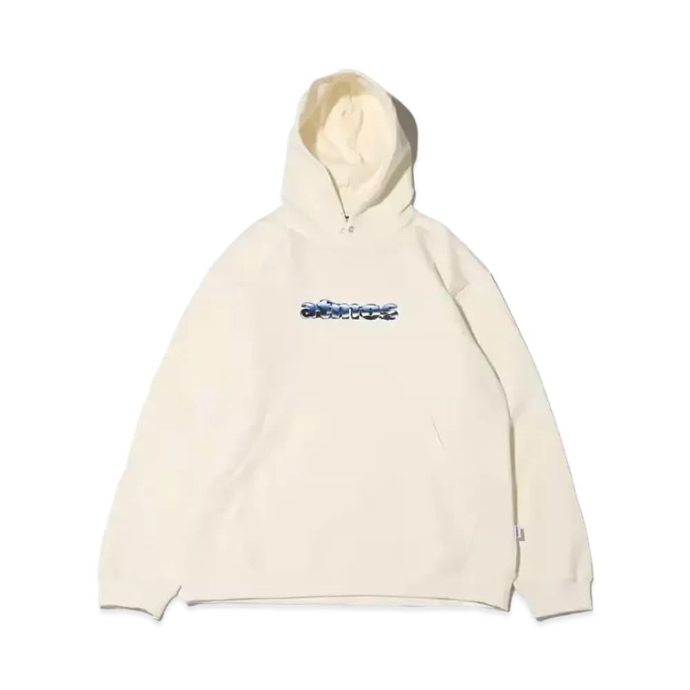 atmos Front Logo Hooded Sweatshirt "White"