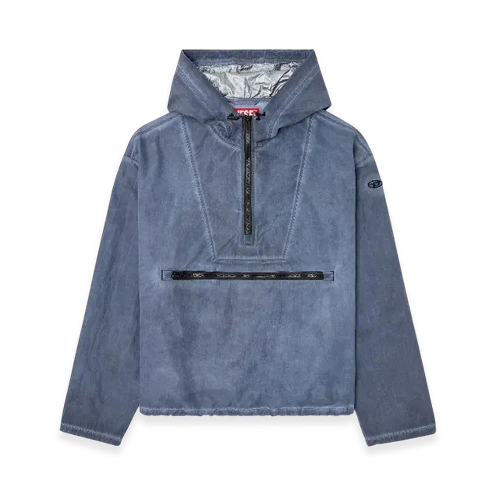 Diesel J-Noode-A Packable Hooded Anorak Jacket "Blue"