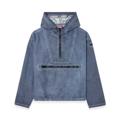 Diesel J-Noode-A Packable Hooded Anorak Jacket "Blue"