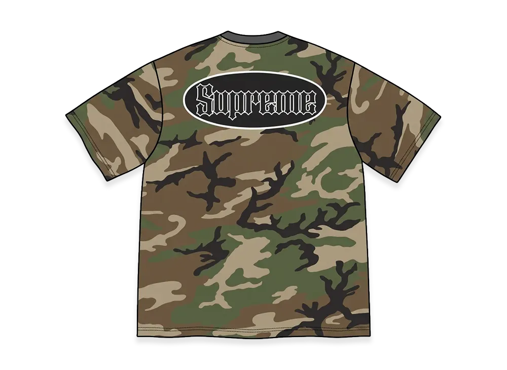 Supreme Cracked Pocket S/S Top "Woodland Camo"