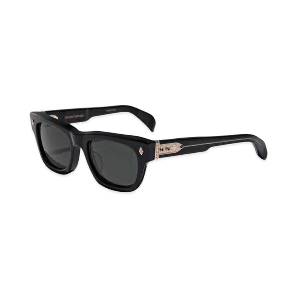Chrome Hearts DICK FITZENER Wellington Sunglasses BK-18KGP "Black/Gold"