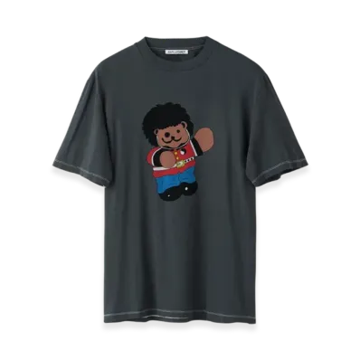 OUR LEGACY Box T-Shirt London Bear Print "Black"