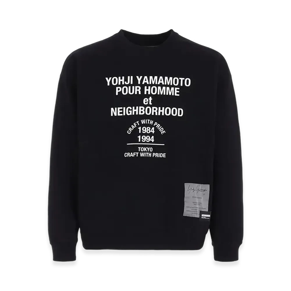 Yohji Yamamoto POUR HOMME x Neighborhood Sweat Shirt LS "Black"