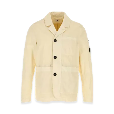 C.P. Company Cotton Blend Blazer "Cream/Yellow"