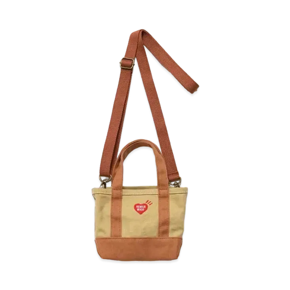 HUMAN MADE MINI SHOULDER COLOR TOTE BAG "Tan"