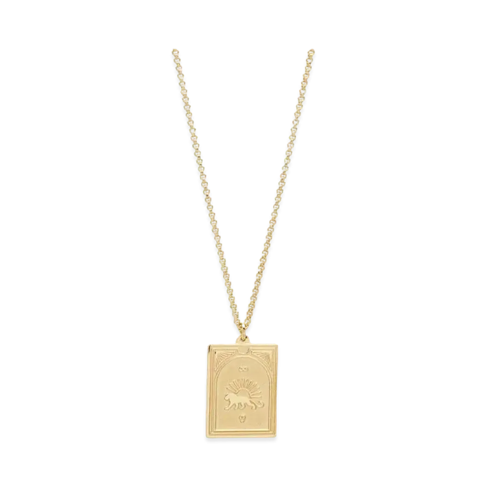 TOMWOOD Tarot Strength Pendant "Gold"