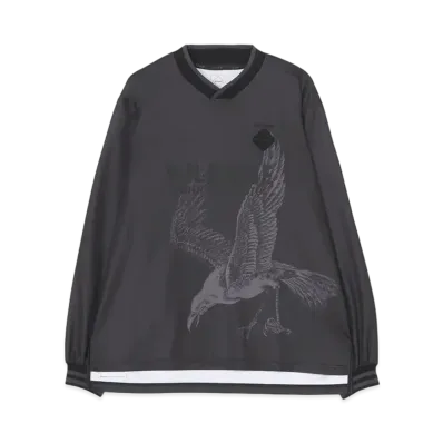 Wildside Yohji Yamamoto x F.C.Real Bristol L/S Over Sized Game Shirt "Black"