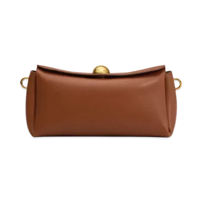 AMI PARIS Leather Carousel Bag "Cinnamon"