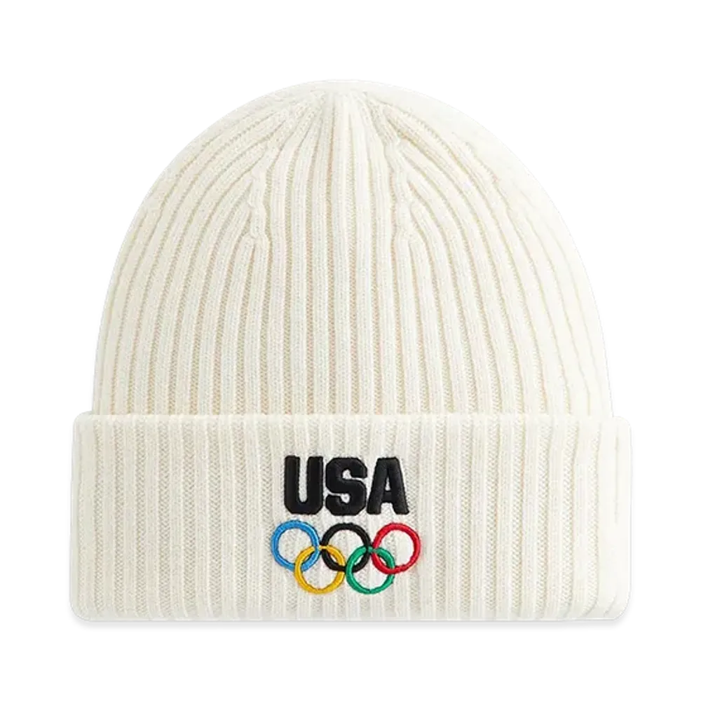 Kith x NEW ERA x Team USA Knit Mia Beanie "Sandrift"