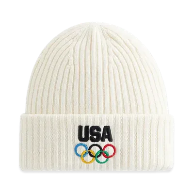 Kith x NEW ERA x Team USA Knit Mia Beanie "Sandrift"