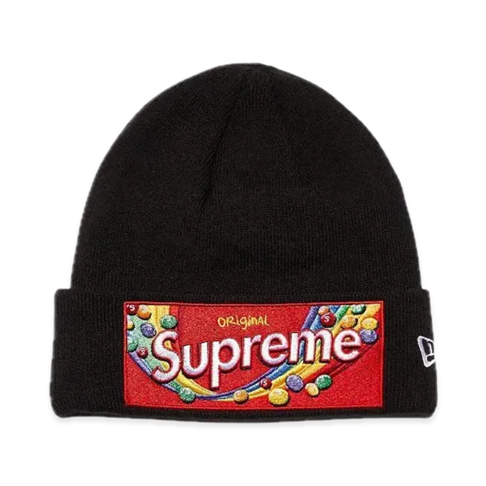 Supreme x Skittles x New Era Beanie "Black"