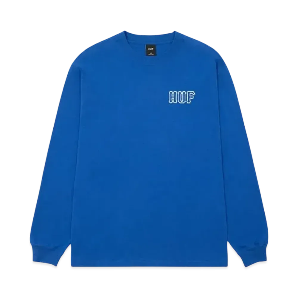 HUF Set Classic H LS Tee "Cobalt Blue"