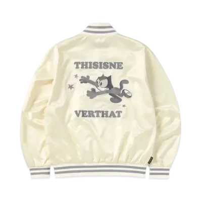 thisisneverthat TNT Felix Satin Jacket "Off White"