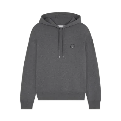 Maison Kitsune Bold Fox Head Patch Oversize Hoodie "Dark Grey Melange"