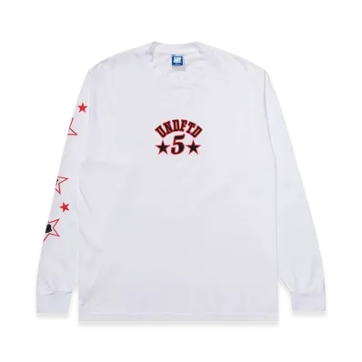 UNDEFEATED Stars & Strikes L/S Tee "White"