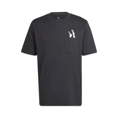 adidas Lounge Sandal Graphic Short Sleeve Pocket T-Shirt "Black"