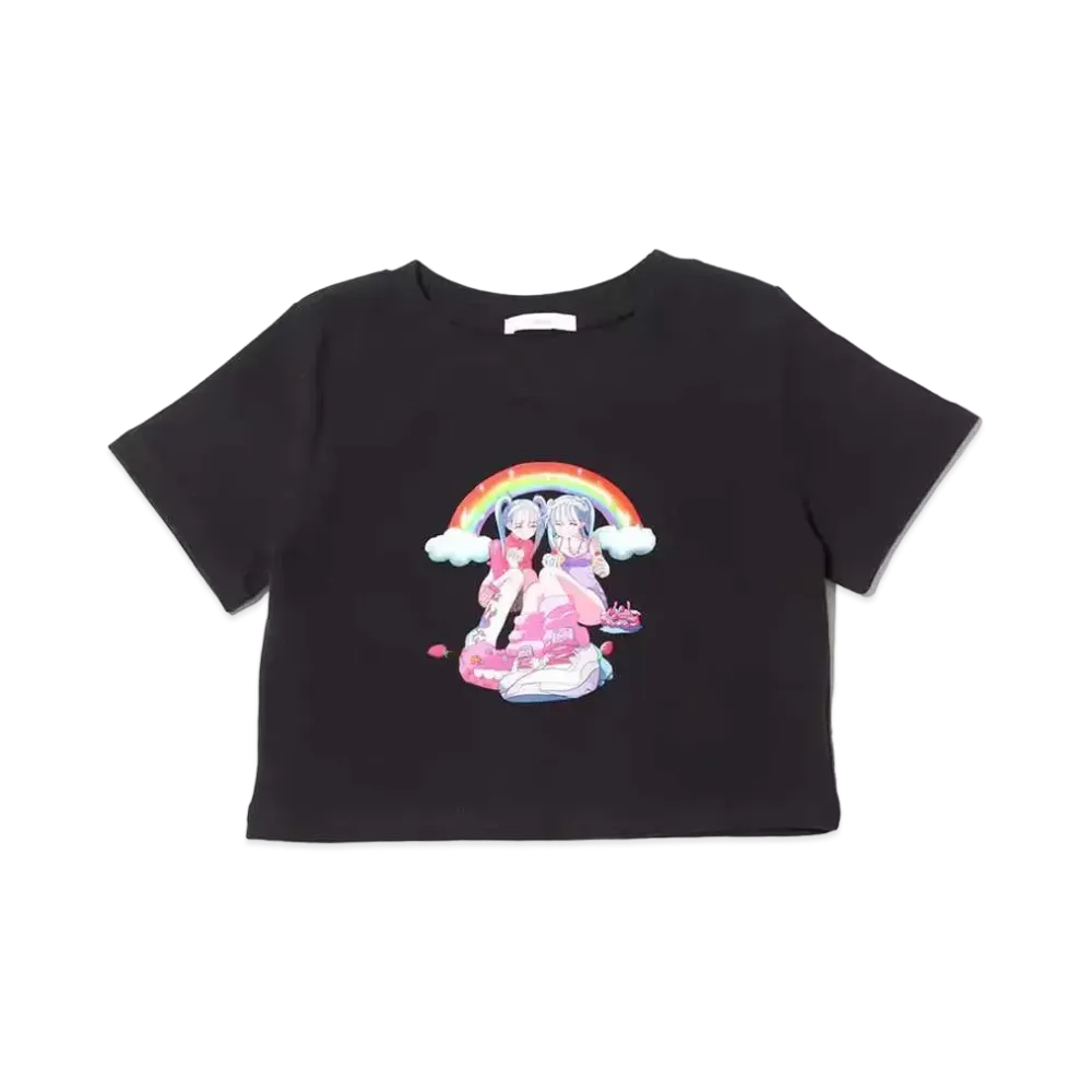 atmos pink x Nabechan Collaboration Chibi T "Black"