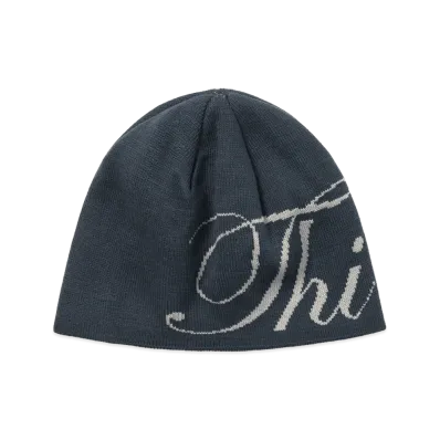 thisisneverthat THI Logo No Cuff Beanie "Navy"