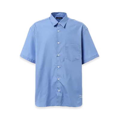 COMME des GARCONS HOMME Cotton Plain Logo Shirts "Sax Blue"