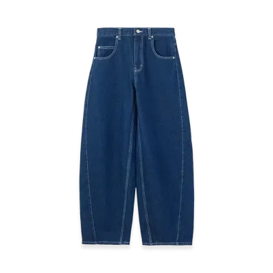 X-Girl Women's Logo Mark Stitched Denim Pants "Indigo"