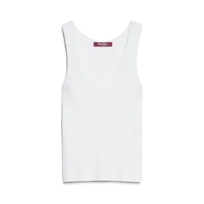 Max Mara Yale Viscose Yarn Top "Ivory"